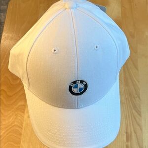 BMW White Cap with Blue and Black Roundel